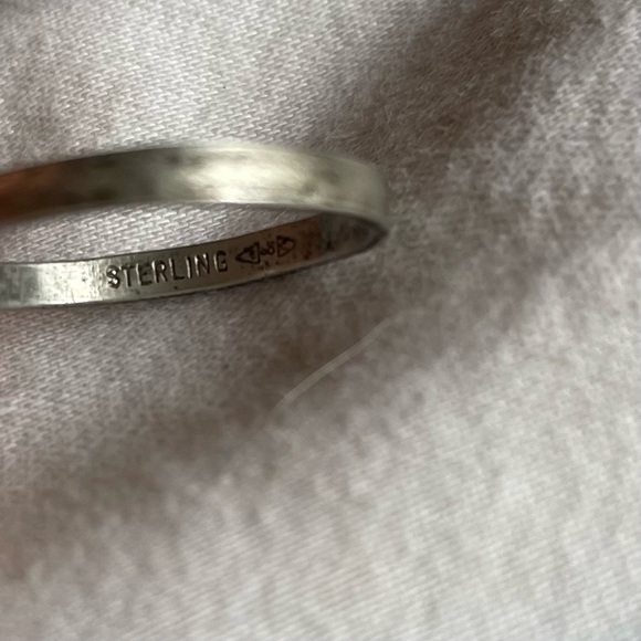 Vintage .925 and Pyrite Prong Ring - Picture 5 of 8